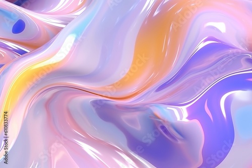 texture of holographic wave wallpaper background