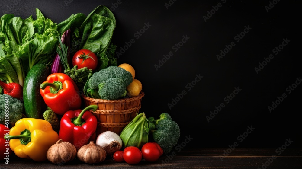 Vegetables on wooden background. Healthy food concept. Top view. Space for text Vegetables on wooden background. Healthy food concept. Top view. Space for text