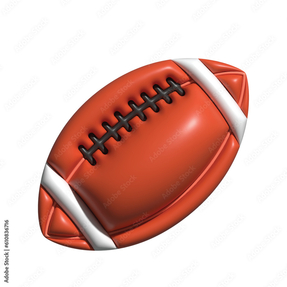 3D american football ball 3D american football ball