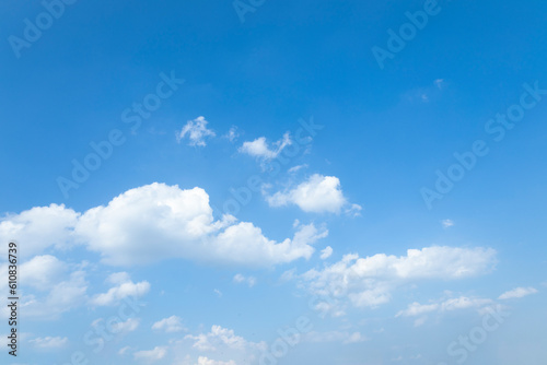 Summer blue sky cloud gradient light white background. Beauty clear cloudy in sunshine