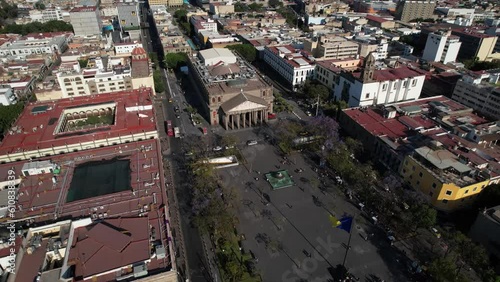 Guadalajara Aerial of Degollado Theatre Mexico photo