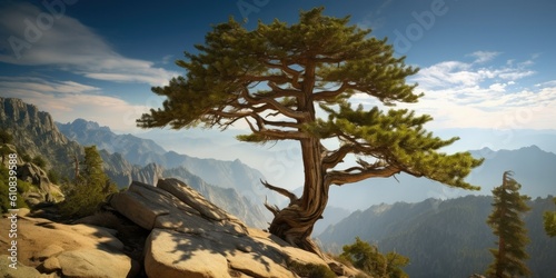 awe-inspiring as a majestic pine tree Generative AI Digital Illustration Part#060623 