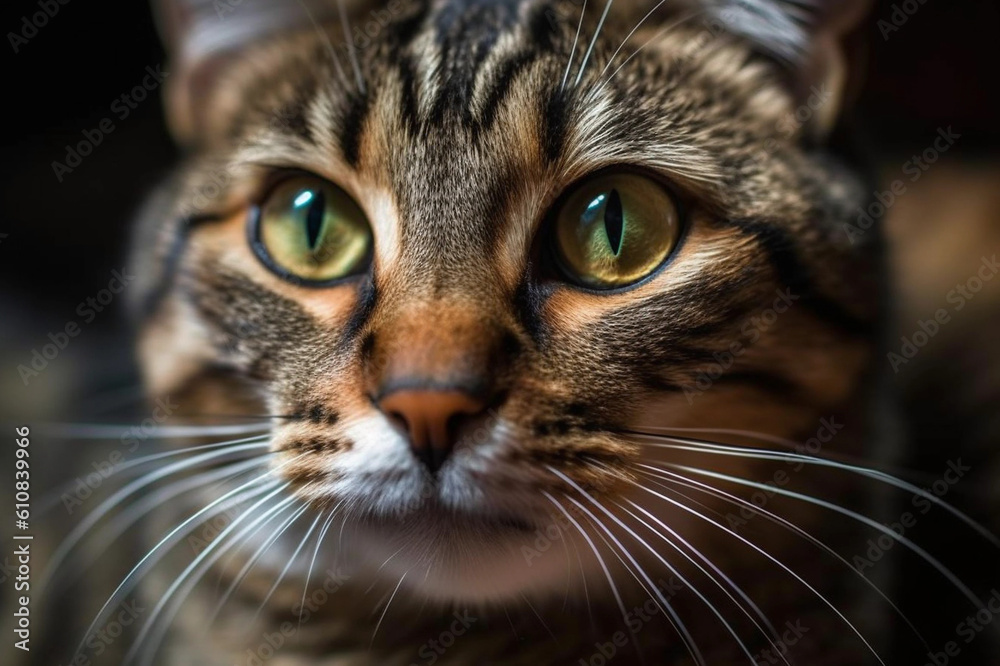bengal cat is looking at the camera, in the style of dark gold and light brown, soft edges and blurred details, wimmelbilder bengal cat is looking at the camera, in the style of dark gold and light brown, soft edges and blurred details, wimmelbilder