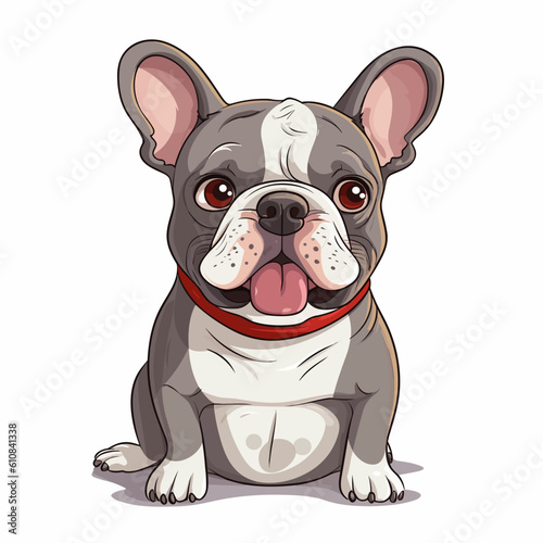 French Bulldog Frolic: A Comic Vector Illustration