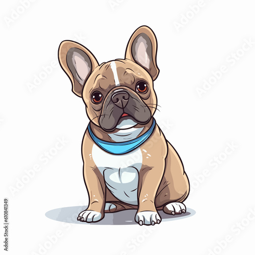 French Bulldog Frolic: A Comic Vector Illustration