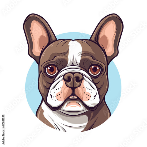 French Bulldog Frolic: A Comic Vector Illustration
