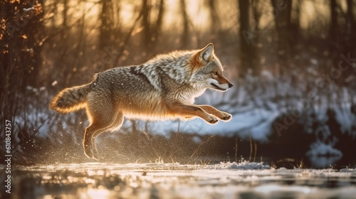 wolf jump photo