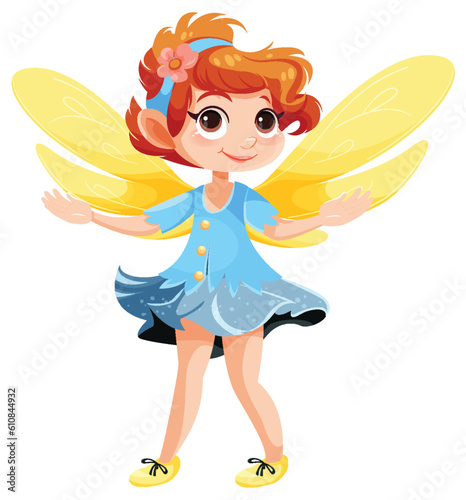 Beautiful fairy cartoon character