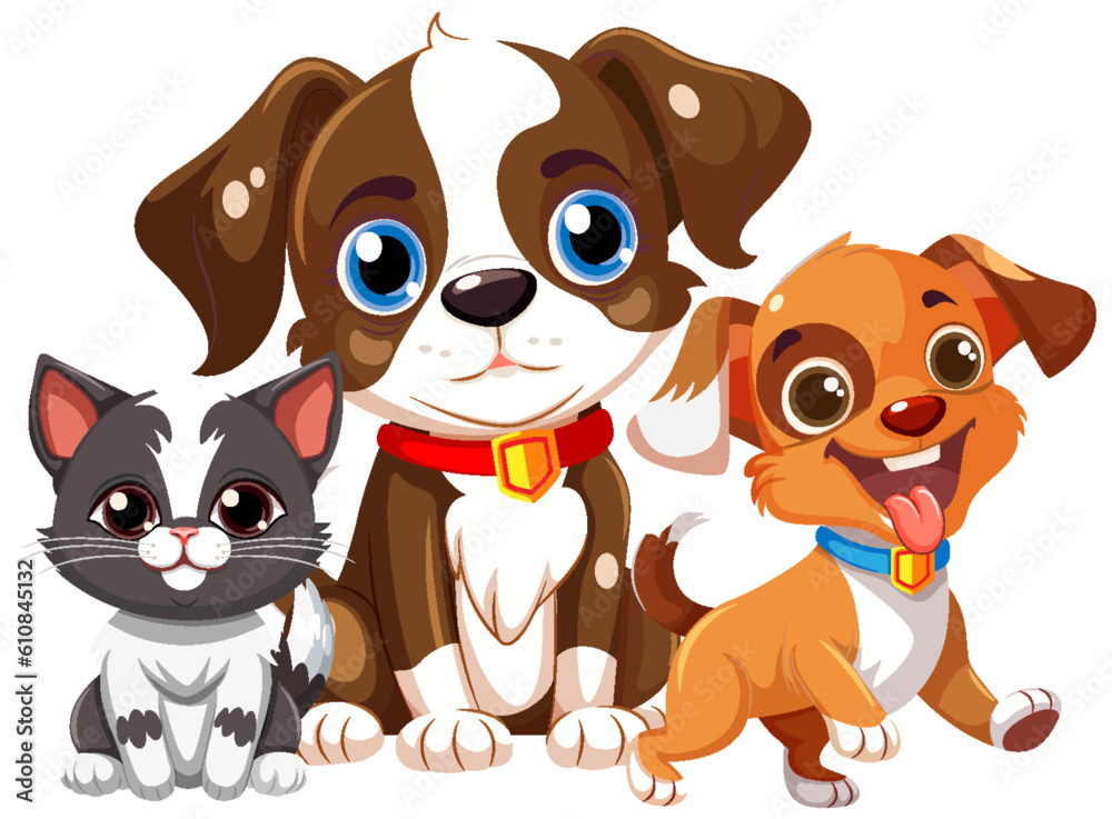 Dog and cat friend cartoon Dog and cat friend cartoon