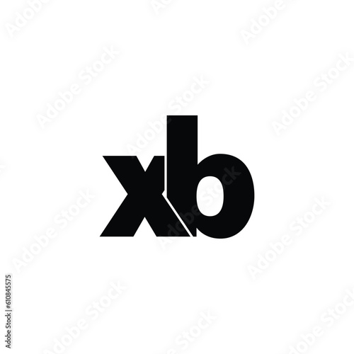 Letter XB simple logo design vector