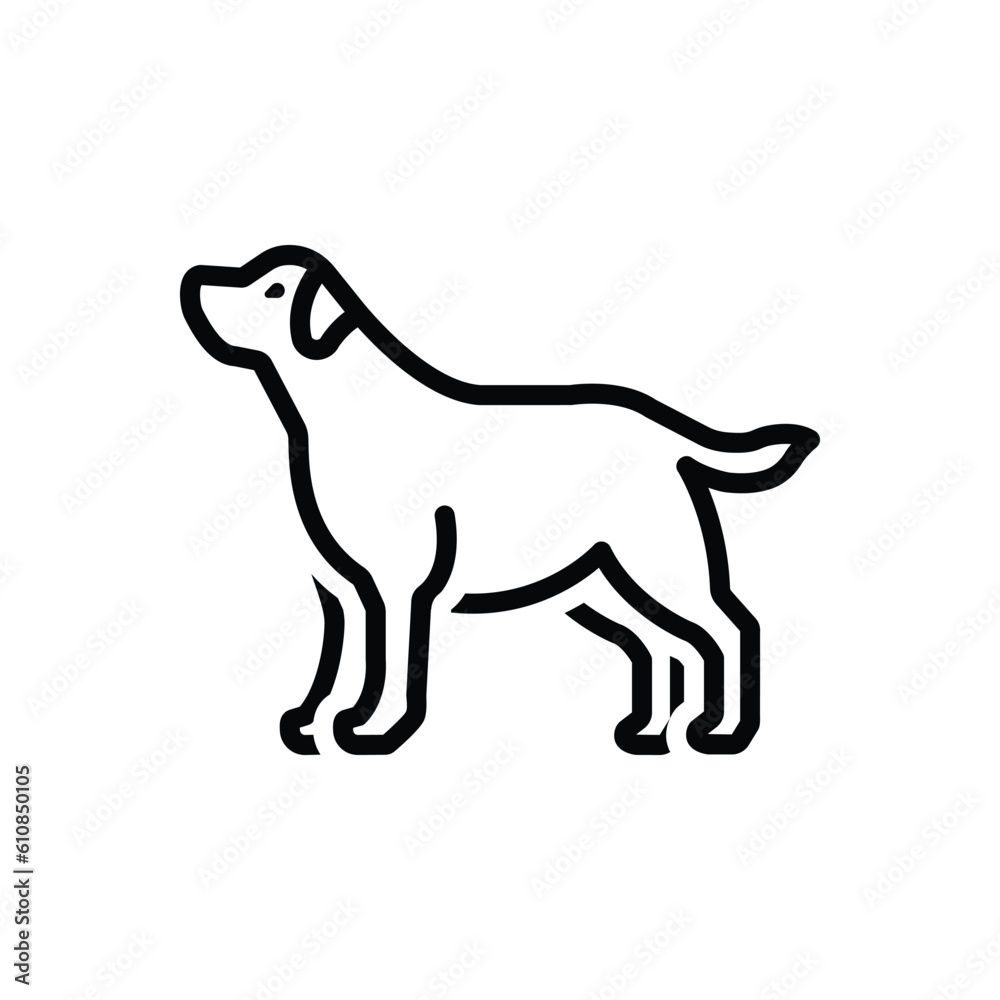 Black line icon for bitch Black line icon for bitch
