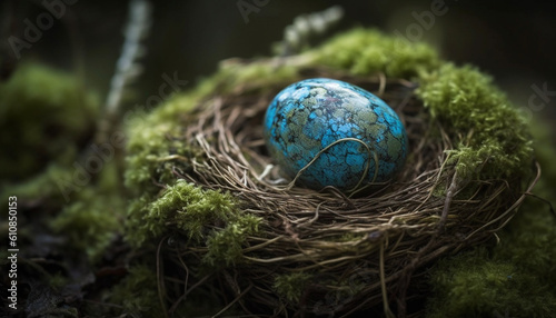 New life emerges from fragile bird nest generated by AI