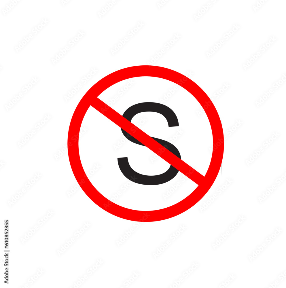Don't Stop Sign on white background Don't Stop Sign on white background