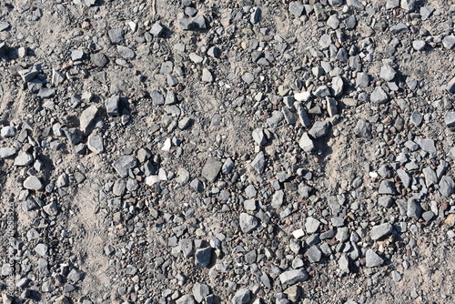 Gravel Texture on Ground of Hiking Trail  photo
