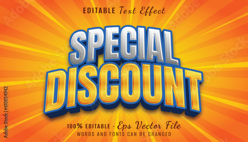 special discount 3d text effect design
