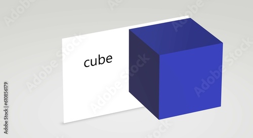 education for children figure cone 3d rendering
