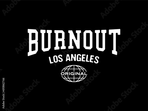 Streetwear clothing Burnout typography vector template graphic tees ready for print