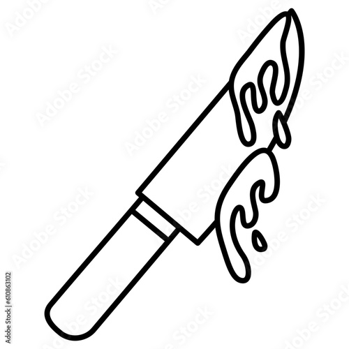 knife with blood