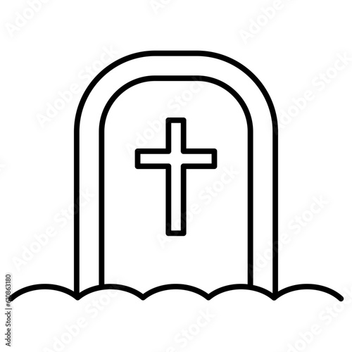 gravestone tombstone icon