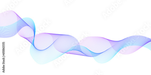 Abstract colorful wave and curve lines with technology background. Abstract frequency sound wave technology and science background. Wavy banner, template design.