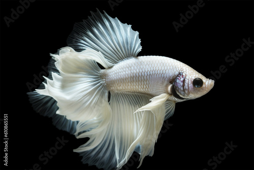 cool white betta fish