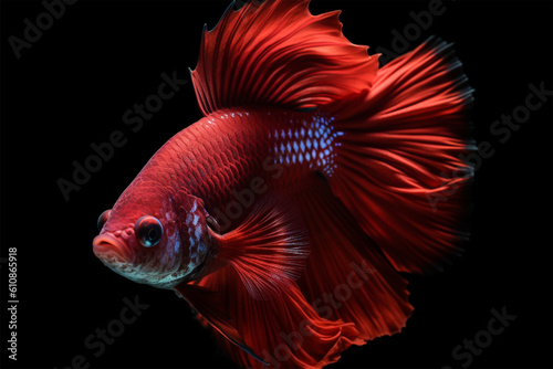 cool red betta fish