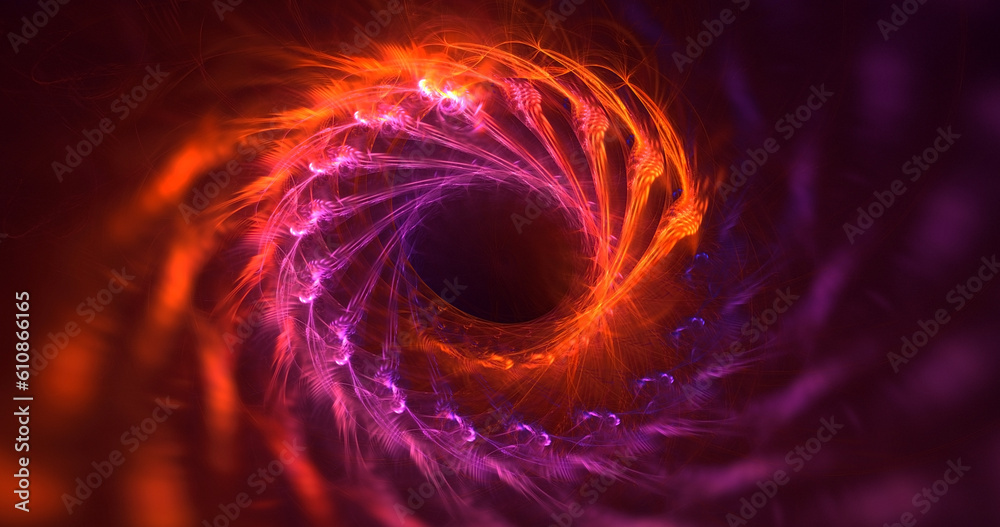 3D rendering abstract round light background 3D rendering abstract round light background