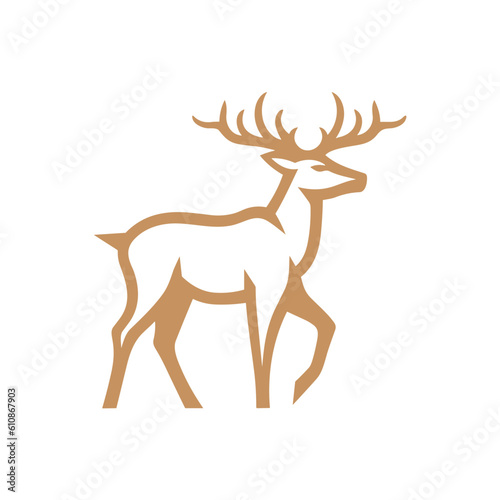 Deer Silhouette Pictogram Logo