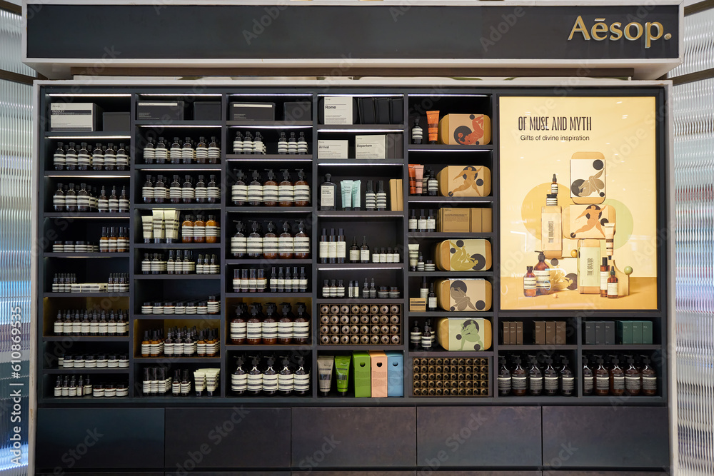 BANGKOK, THAILAND CIRCA JANUARY, 2020 various Aesop cosmetic