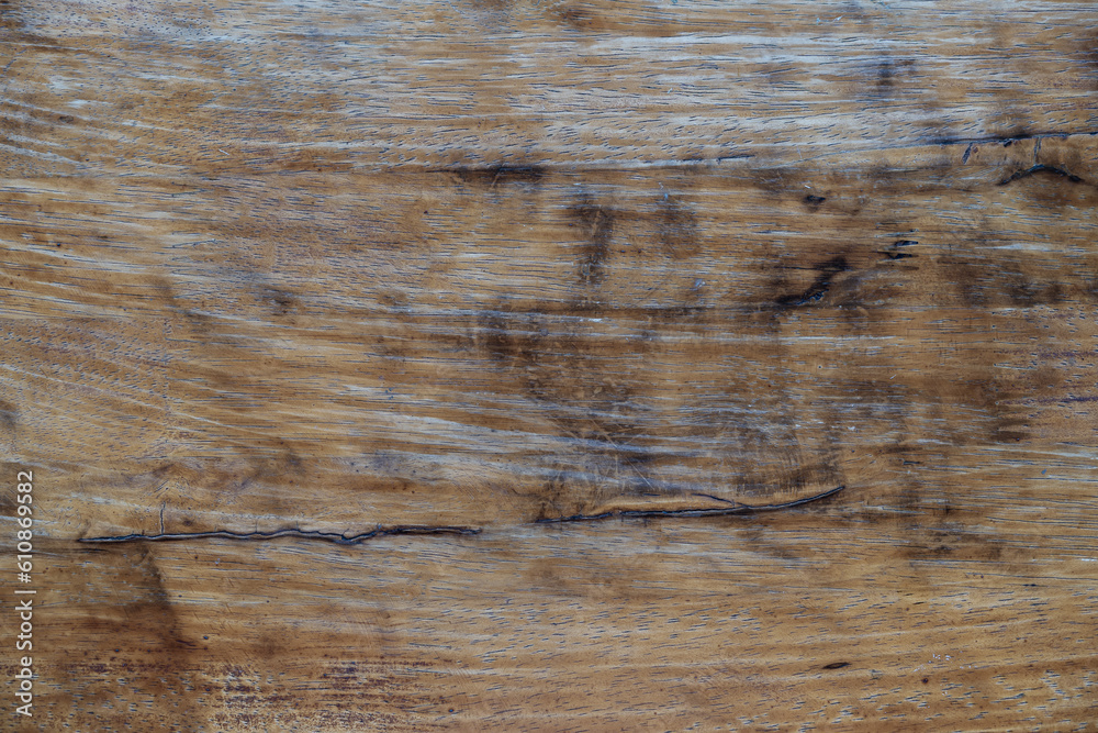 Naklejka premium Dark wood texture background surface.