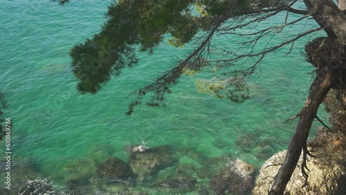 Sutomore Bay from the promontory of the old church.