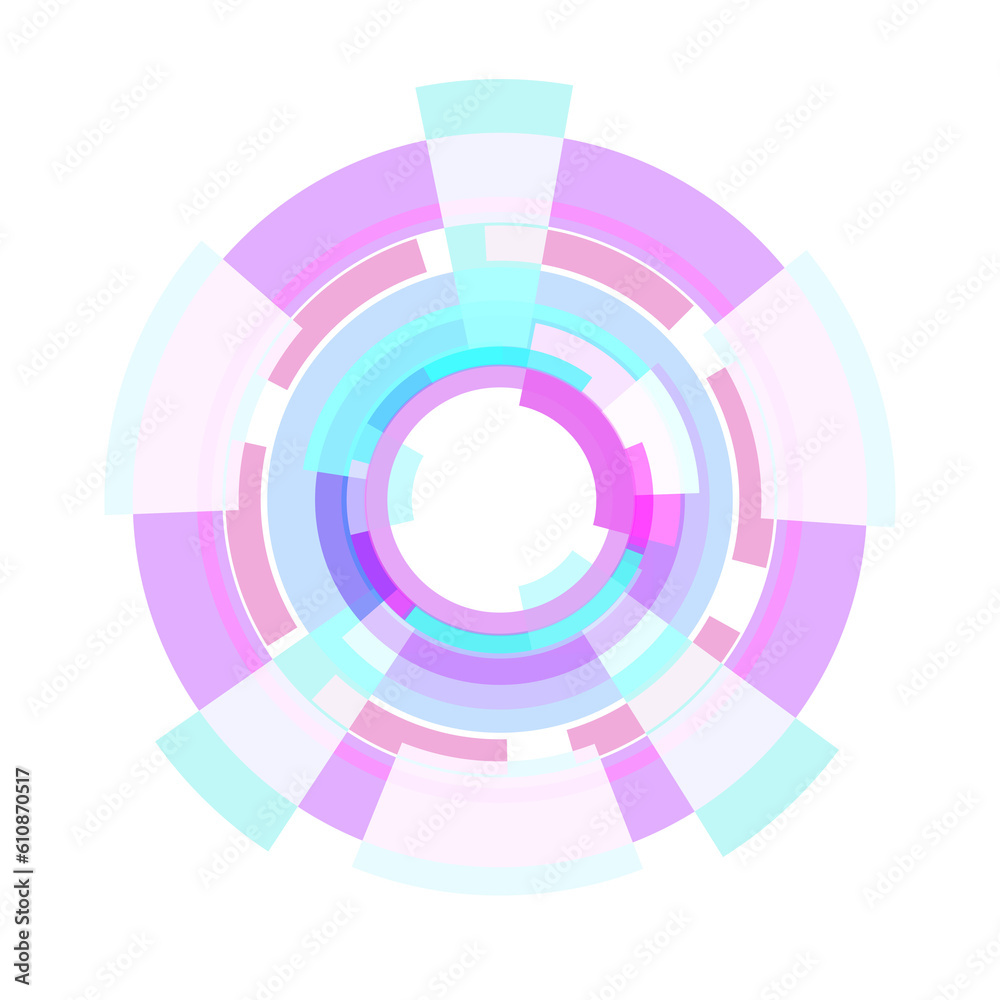 Abstract HUD tech circle digital display Sci-Fi futuristic Abstract HUD tech circle digital display Sci-Fi futuristic