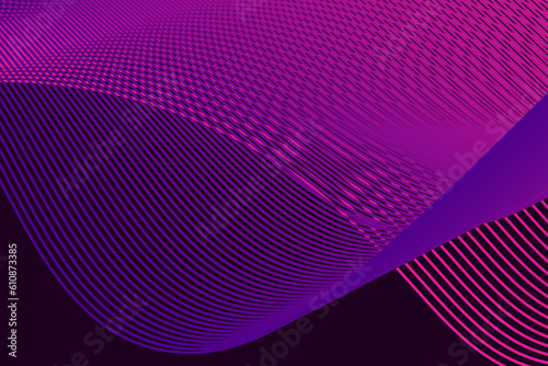 wave background line with color pik and purple.