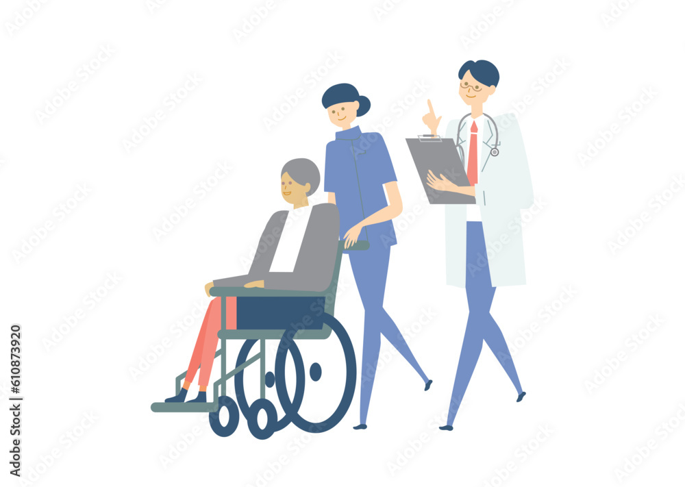 車椅子_medical care_variation_医療、人物セットmedical care_variation_医療、人物セット 車椅子_medical care_variation_医療、人物セットmedical care_variation_医療、人物セット