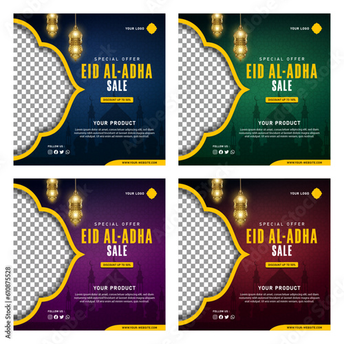Eid Al Adha Sale Banner Template for Social Media Post