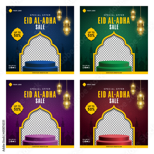 Eid Al Adha Sale Banner Template for Social Media Post