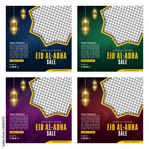 Eid Al Adha Sale Banner Template for Social Media Post