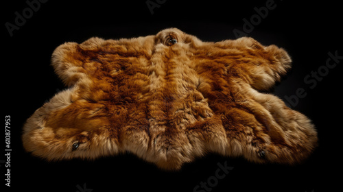 a bearskin rug photo