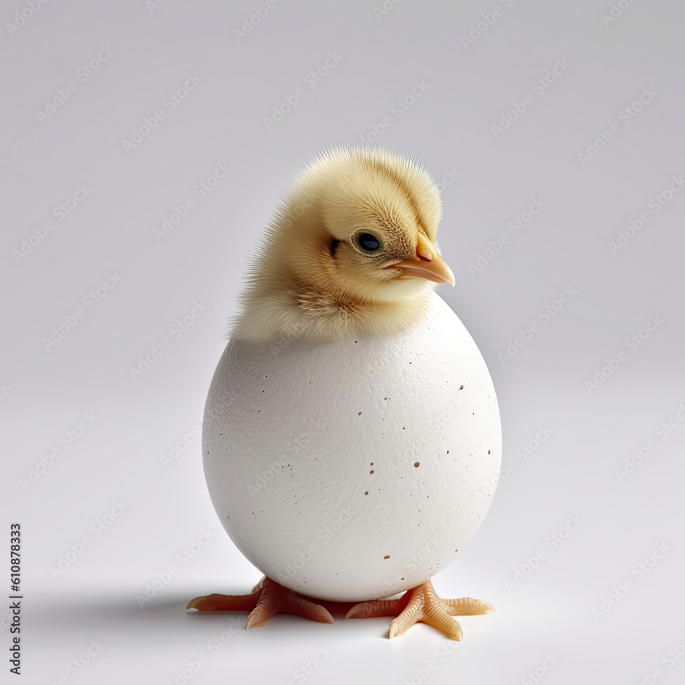 a chick coming out of the egg