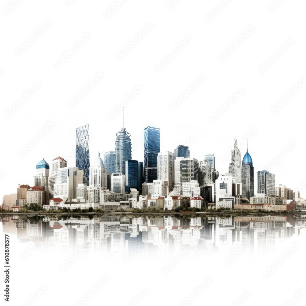 Obraz premium Panorama of buildings, architecture, cityscape