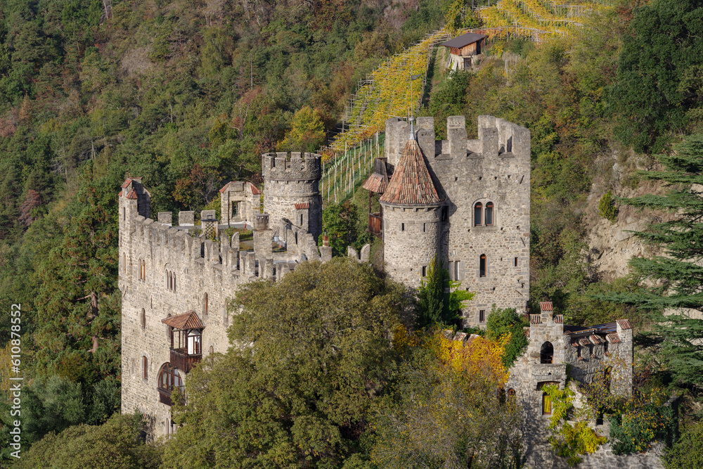 Castel Fontana (Brunnenburg castle), Tirolo, Italy