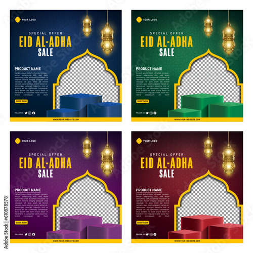 Eid Al Adha Sale Banner Template for Social Media Post