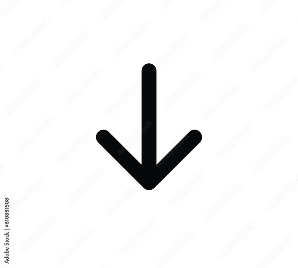 arrow pointer flat vector icon for apps and websites arrow pointer flat vector icon for apps and websites