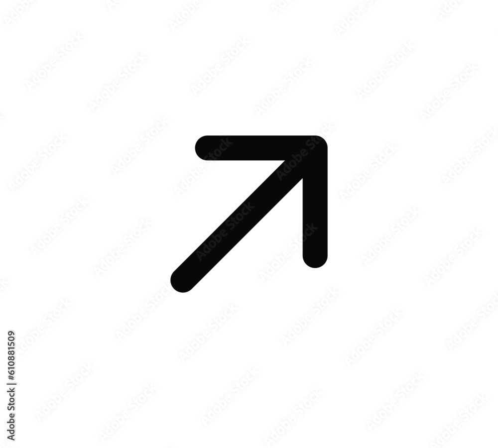 arrow pointer flat vector icon for apps and websites arrow pointer flat vector icon for apps and websites
