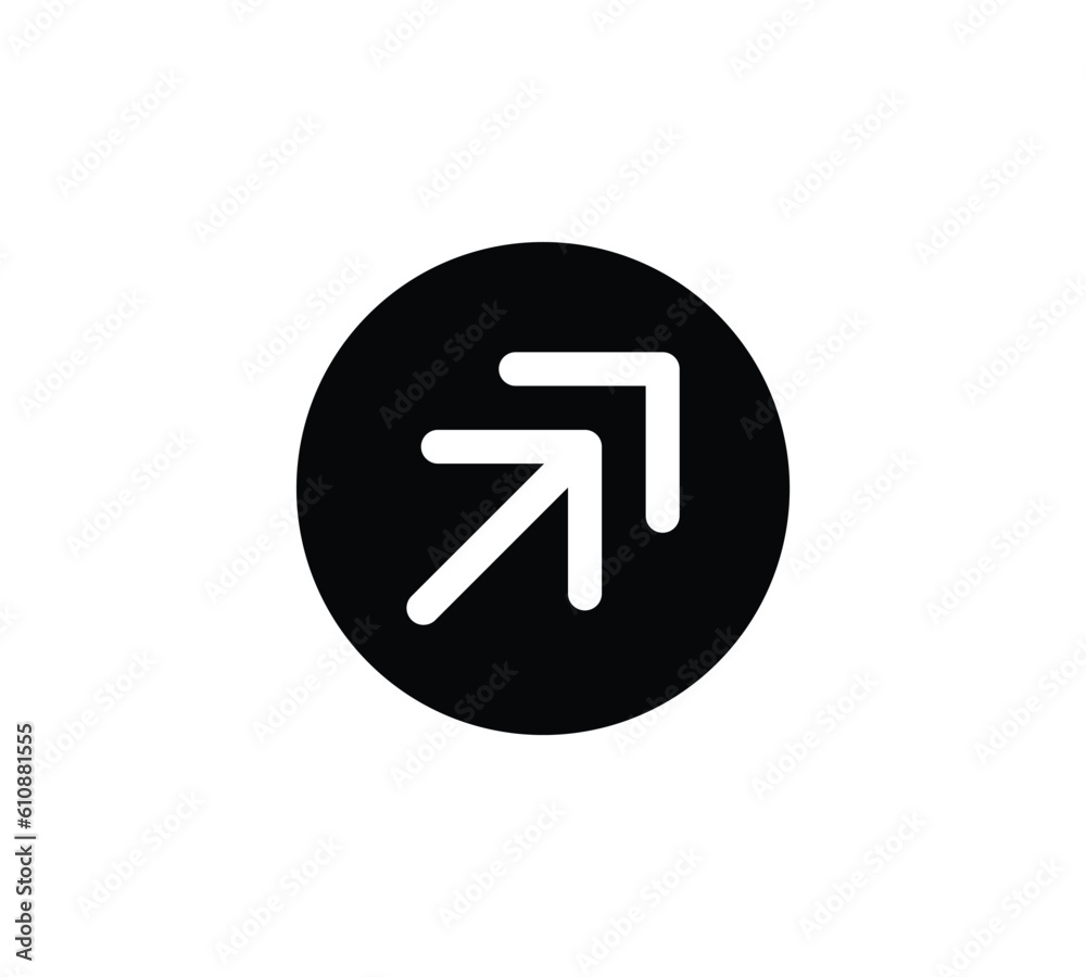 arrow pointer flat vector icon for apps and websites arrow pointer flat vector icon for apps and websites