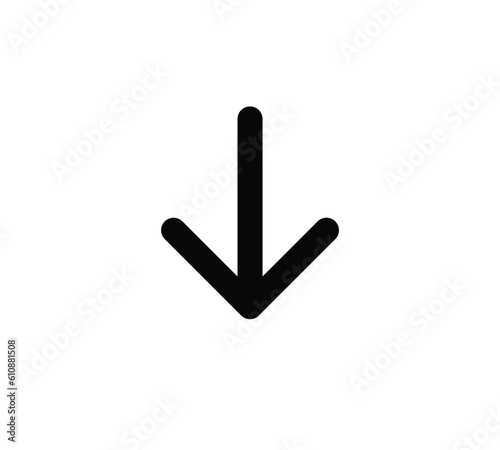 arrow pointer flat vector icon for apps and websites