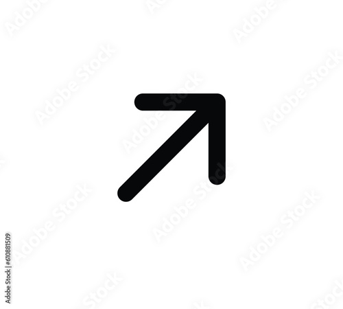 arrow pointer flat vector icon for apps and websites