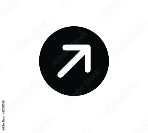 arrow pointer flat vector icon for apps and websites