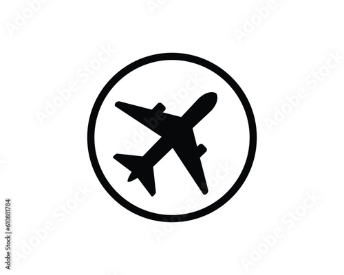 airplane flat vector icon for apps and websites