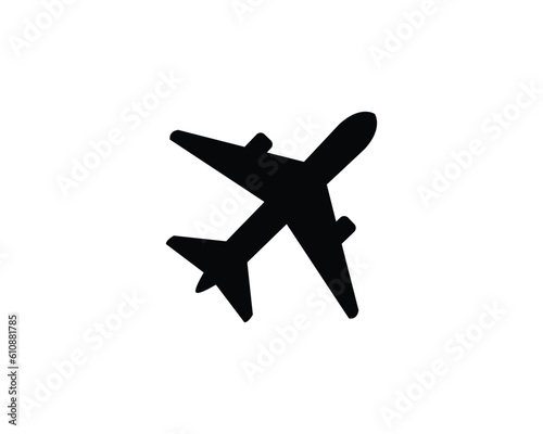 airplane flat vector icon for apps and websites